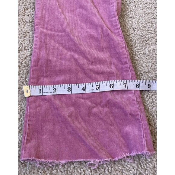 Vintage Solid Jeans Angel Bootcut Stretch Corduroy Pants Pink Cigarette Sz 5 - Picture 6 of 15